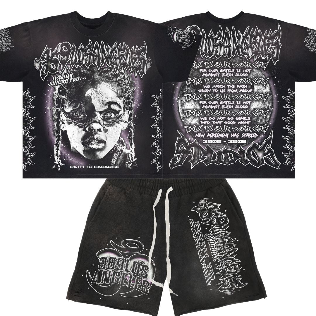 War Cry T-Shirt & Sweatshorts Full Set