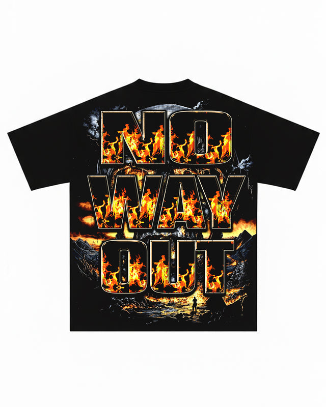 No Way Out Short-Sleeve T-Shirt & Flare Sweatpants Full Set