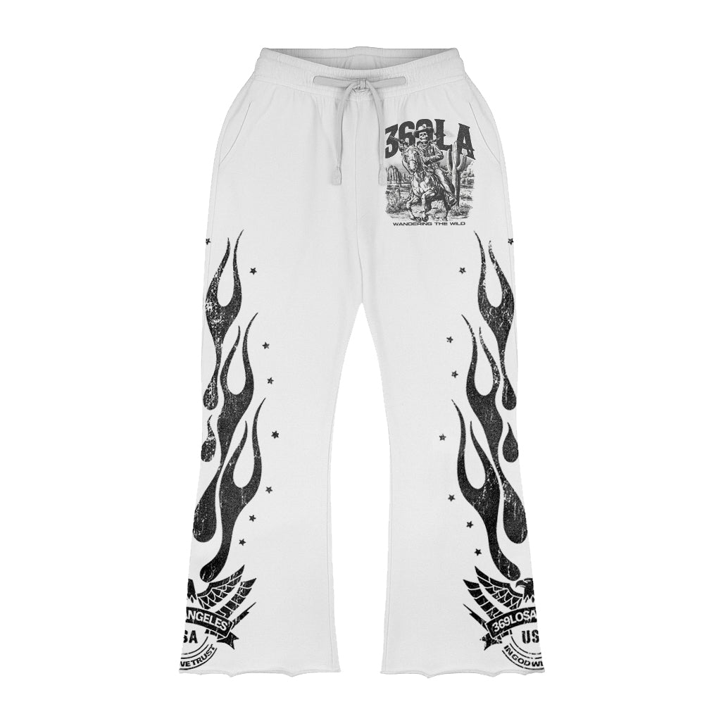 Wandering The Wild Short-Sleeve T-Shirt & Flare Sweatpants Full Set
