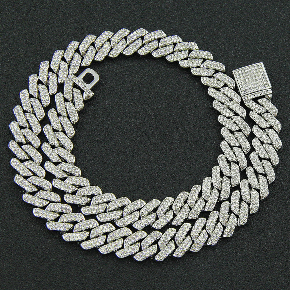 Plain Iced Out Cuban Link Necklace