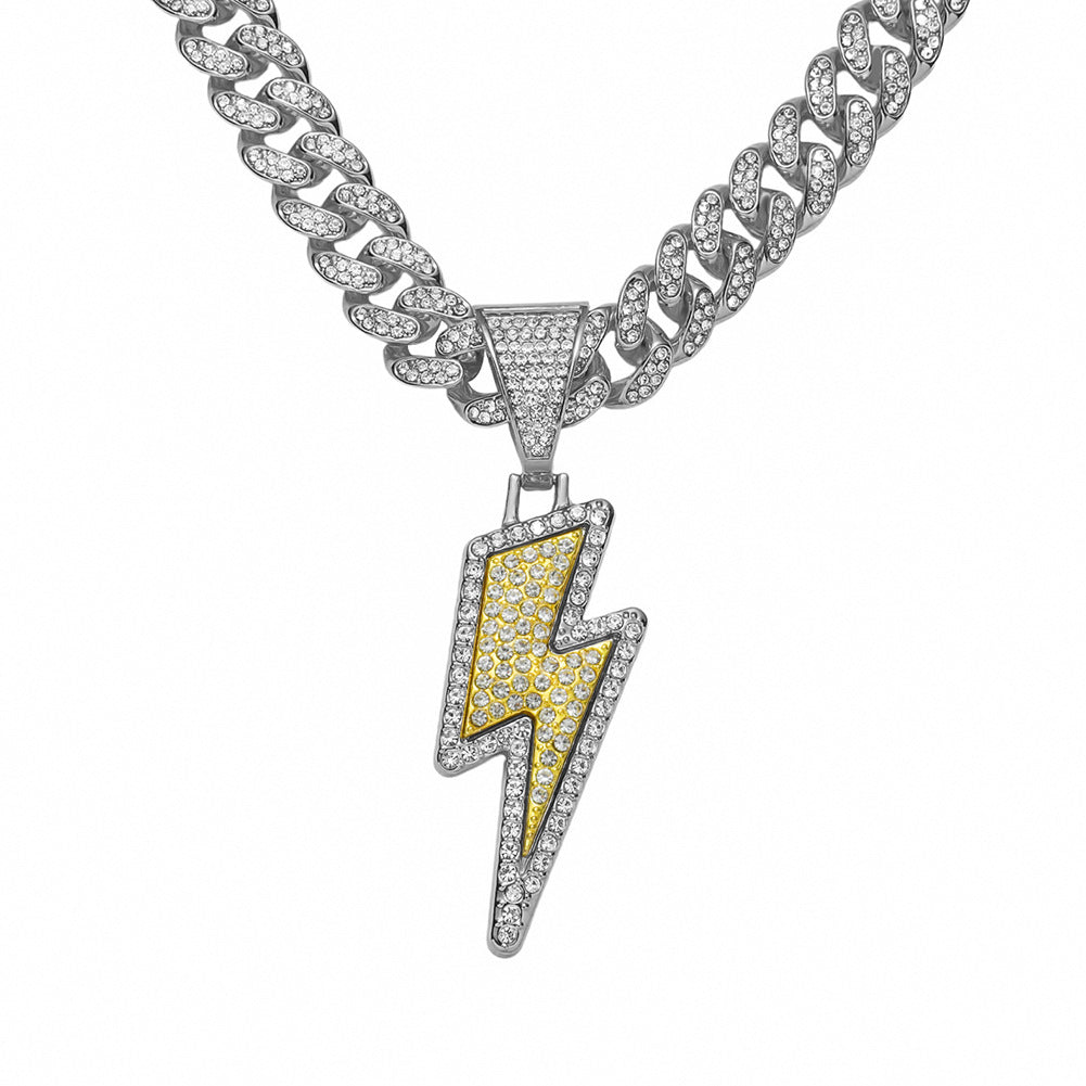 "Flash" Iced Out Cuban Link Necklace