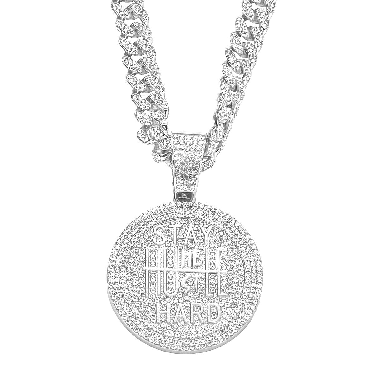 "Stay Humble" Iced Out Cuban Link Necklace