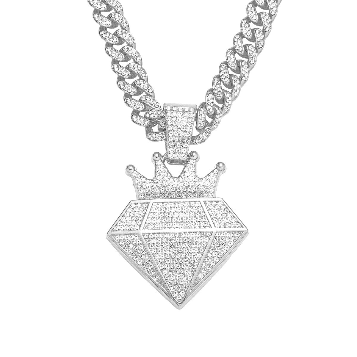 King Diamond Iced Out Cuban Link Necklace