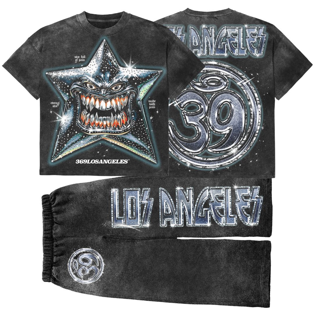 Bad As I Wanna Be T-Shirt & Flare Sweatpants Full Set