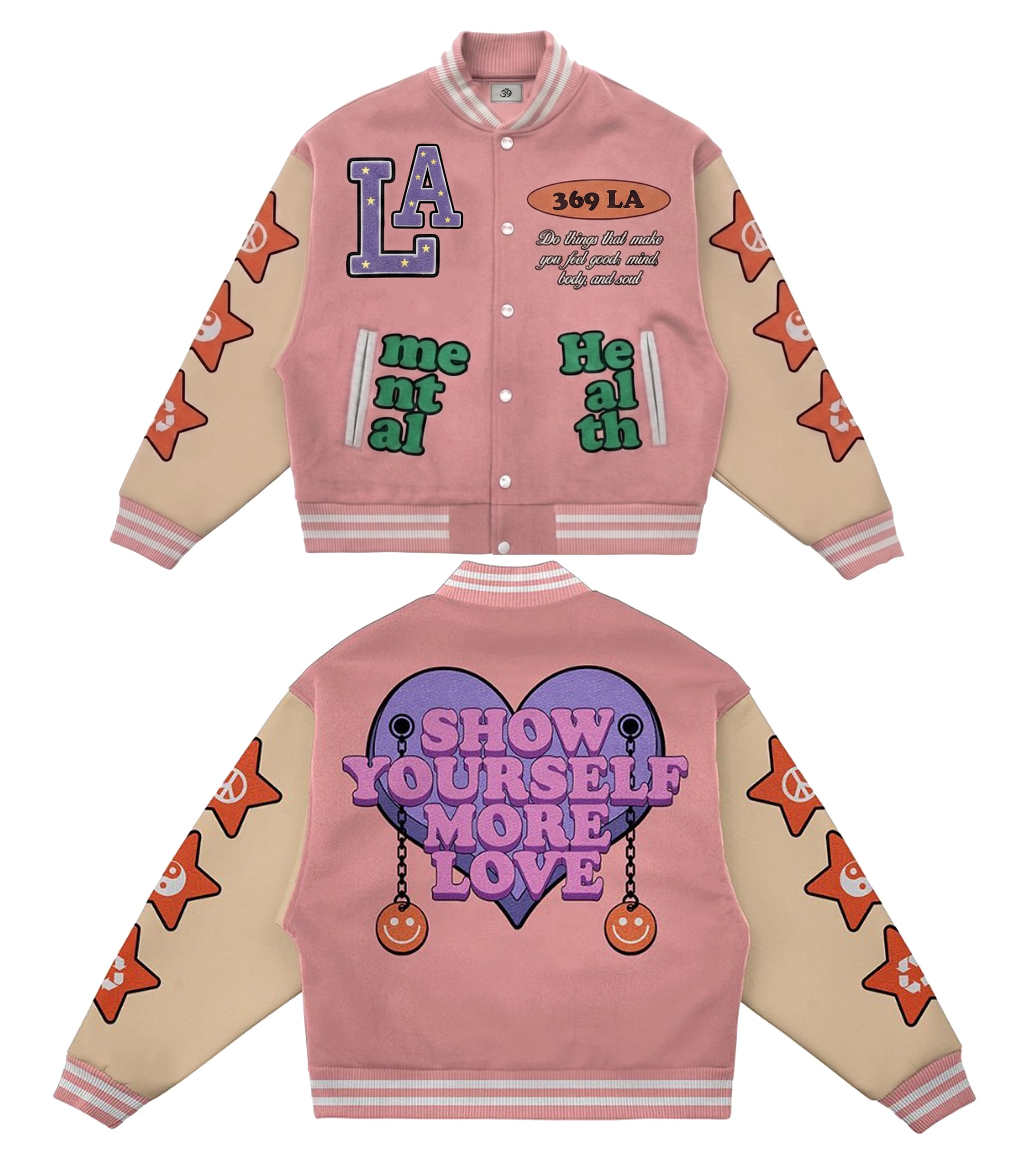 Show Yourself More LoveVarsity Jacket