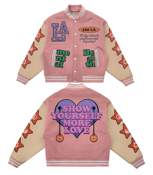 Show Yourself More LoveVarsity Jacket