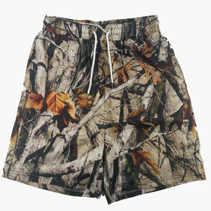 Cream Eagle Mesh Shorts