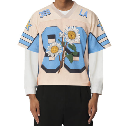 Daisy Football Short-Sleeve Football Jersey