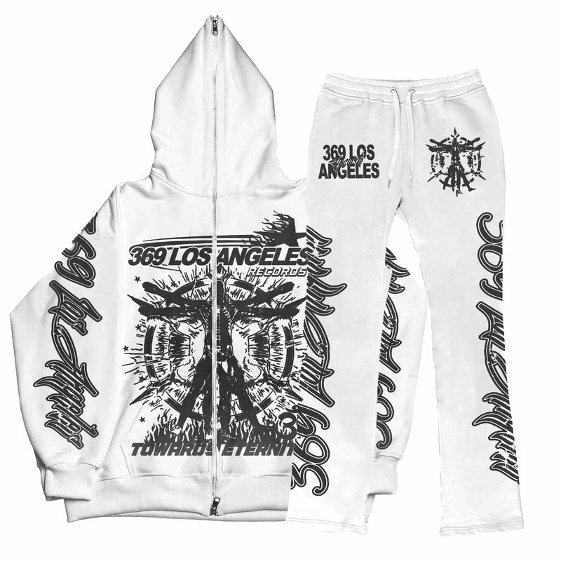 Eternity Full Zip Hoodie & Flare Sweatpants Set