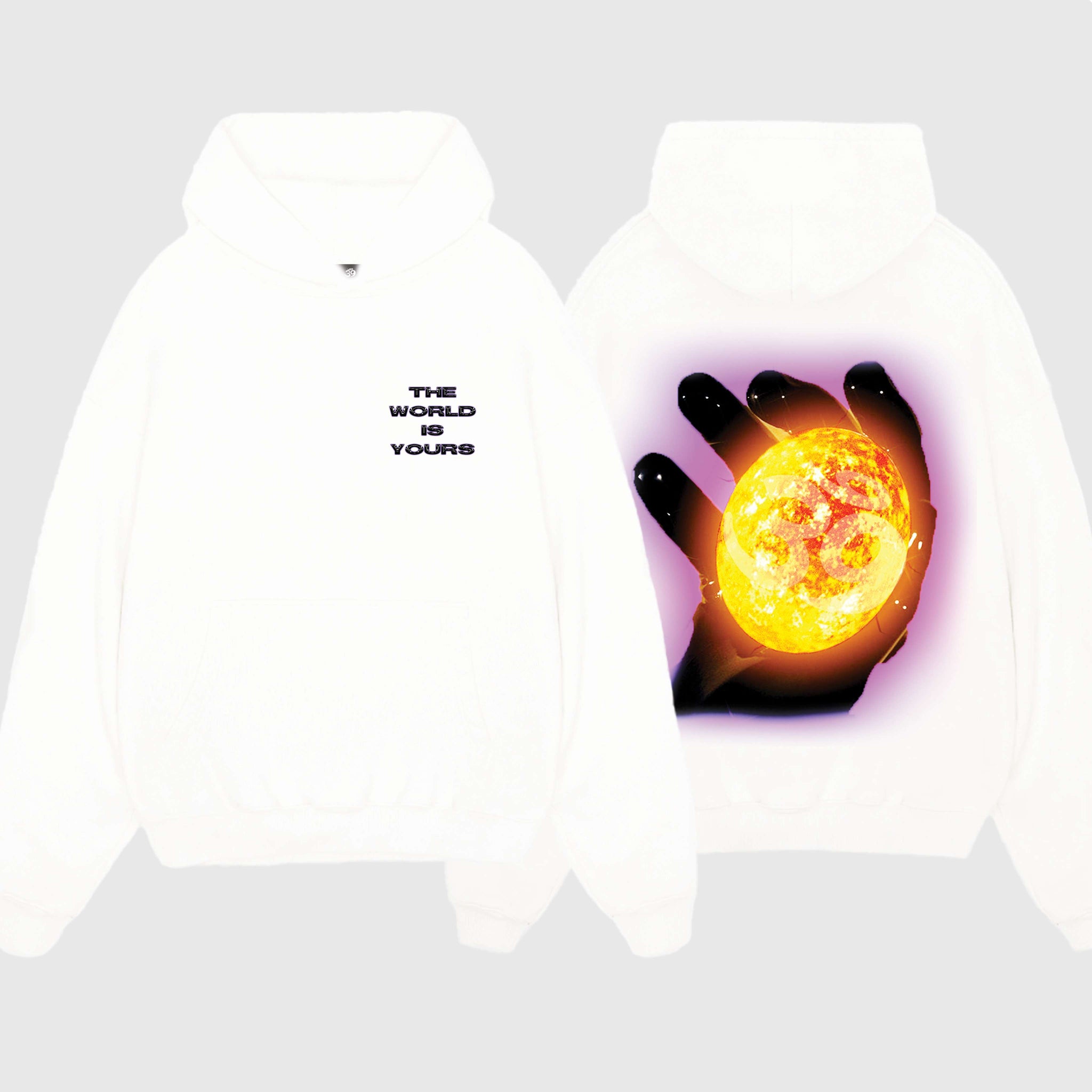 World Is Yours Hoodie White