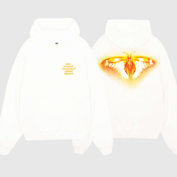 Butterfly Hoodie White