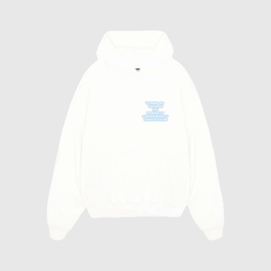 Frequency Hoodie White