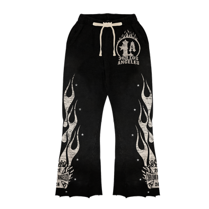 Snake Long-Sleeve T-Shirt & Flare Sweatpants Full Set