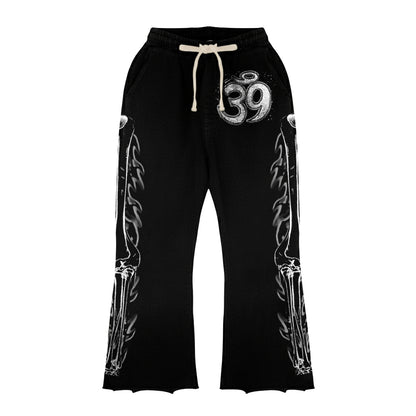 Rawkstar Long-Sleeve T-Shirt & Flare Sweatpants Full Set