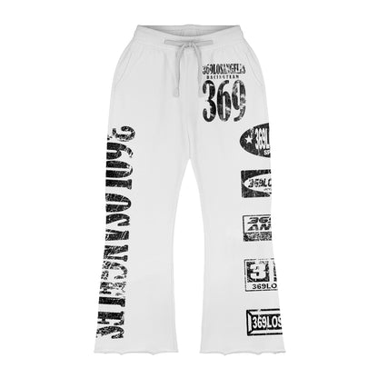 Series Cup Long-Sleeve T-Shirt & Flare Sweatpants Full Set
