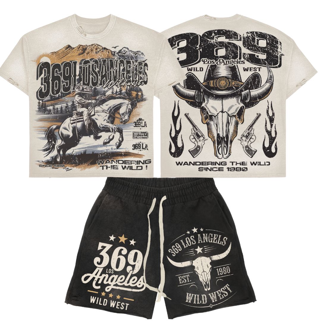 WIld West T-Shirt & Sweatshorts Full Set