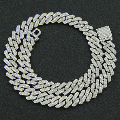 Plain Iced Out Cuban Link Necklace