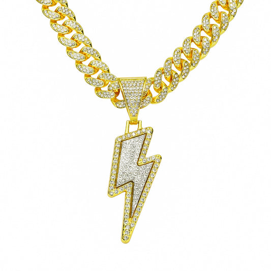"Flash" Iced Out Cuban Link Necklace