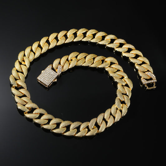 Big Chain Iced Out Cuban Link Necklace