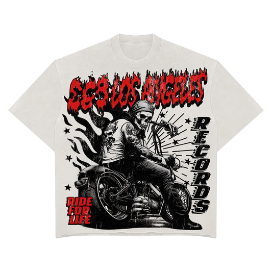 Skeleton Biker T-Shirt & Sweatshorts Full Set